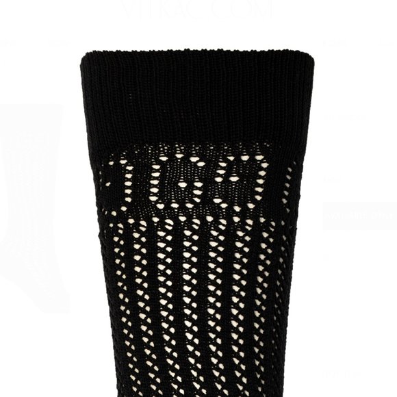Gucci Knit Knee High Socks with GG logos in Black - Picture 2 of 8